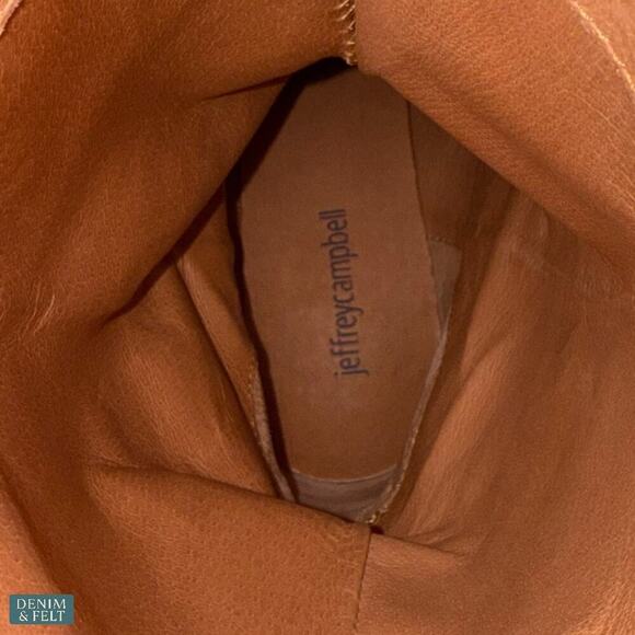 Jeffrey Campbell Dagget Rose Pink Cowboy Western Boot 8.5 Leather Block Heel - Picture 15 of 16